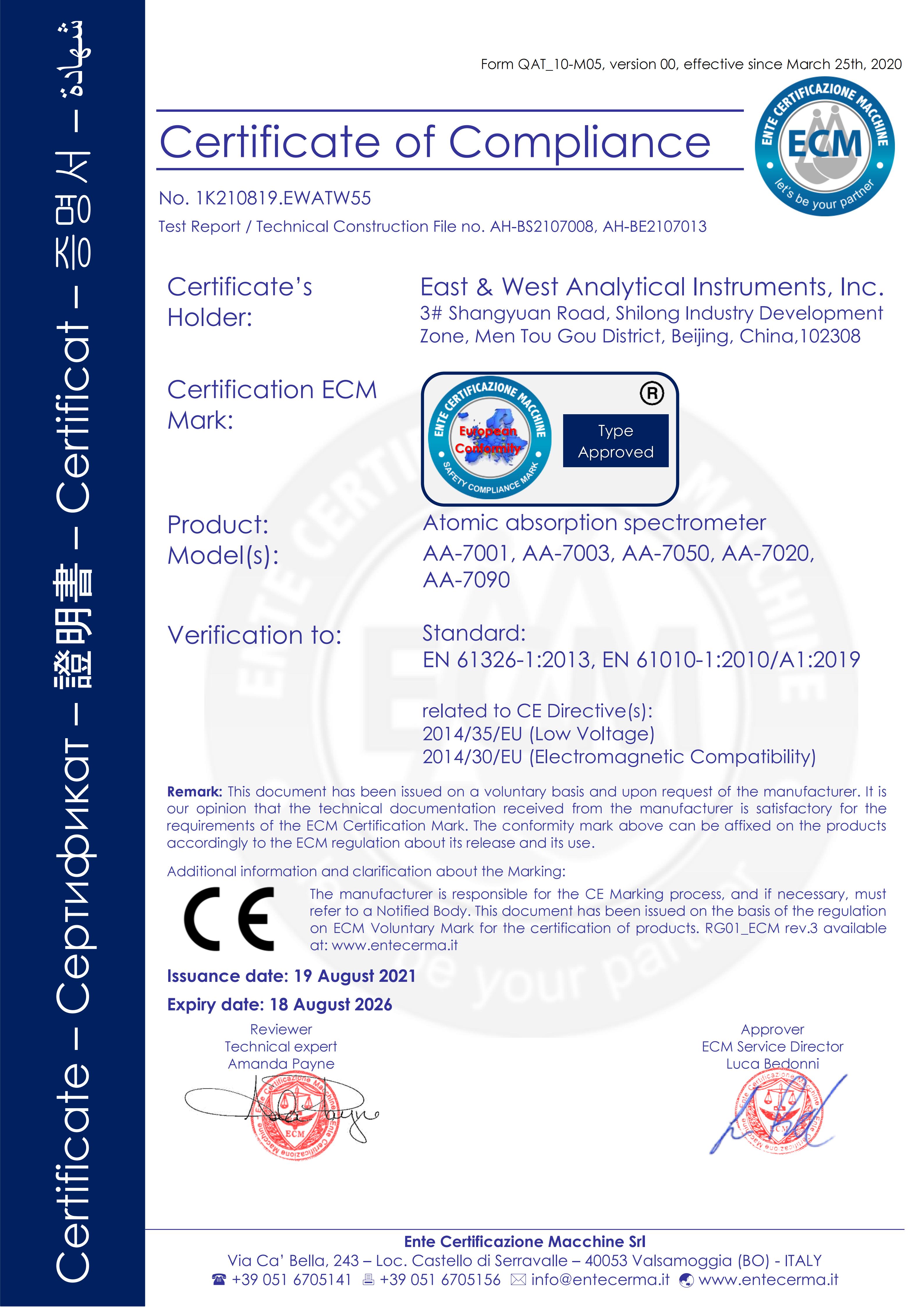 Certificate of Compliance